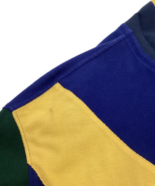 Polo by RalphLauren（ポロ バイ ラルフローレン）Polo by RalphLauren (ポロ バイ ラルフローレン) ポロシャツ ブルー×グリーン サイズ:XLの古着・服飾アイテム