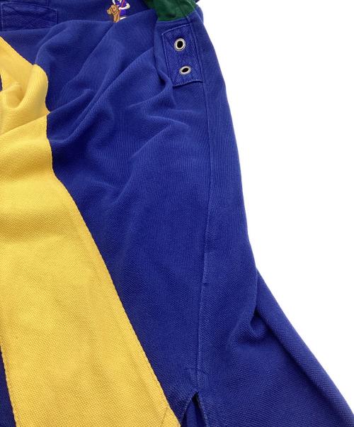 Polo by RalphLauren（ポロ バイ ラルフローレン）Polo by RalphLauren (ポロ バイ ラルフローレン) ポロシャツ ブルー×グリーン サイズ:XLの古着・服飾アイテム
