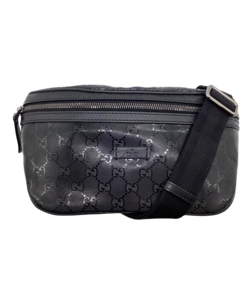 GUCCI（グッチ）GUCCI (グッチ) GGインプリメ ボディバッグ ブラックの古着・服飾アイテム