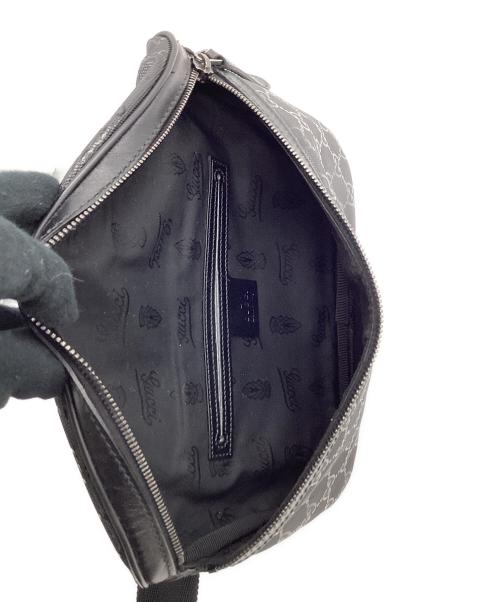 GUCCI（グッチ）GUCCI (グッチ) GGインプリメ ボディバッグ ブラックの古着・服飾アイテム