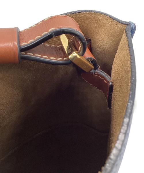 LOEWE（ロエベ）LOEWE (ロエベ) ゲートバケット ショルダーバッグ ブルーの古着・服飾アイテム