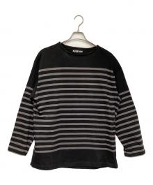 AUBERGE（オーベルジュ）の古着「ボーダーカットソー」｜ブラック