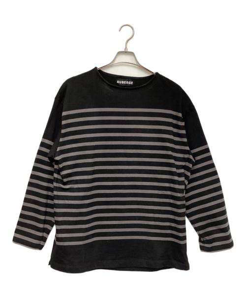 AUBERGE（オーベルジュ）AUBERGE (オーベルジュ) ボーダーカットソー ブラック サイズ:44の古着・服飾アイテム