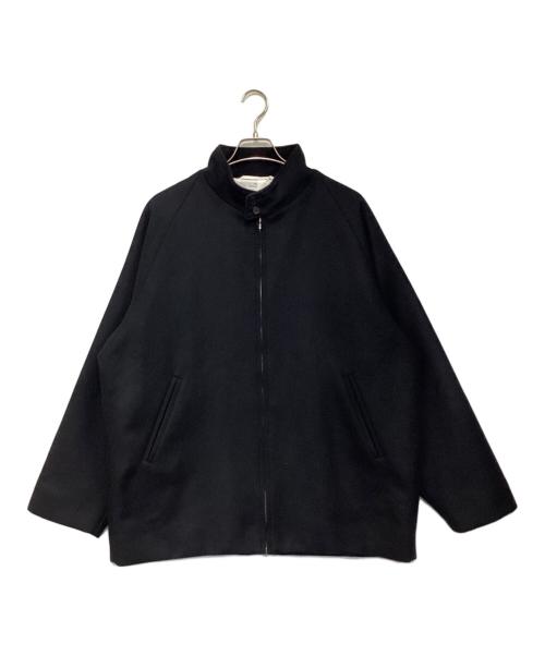 ATON（エイトン）ATON (エイトン) SUPER 160S DOUBLE SAXONY HARRINGTON JACKET（スーパー 160S ダブル サキソニー ハリントン ジャケット） ブラック サイズ:06の古着・服飾アイテム
