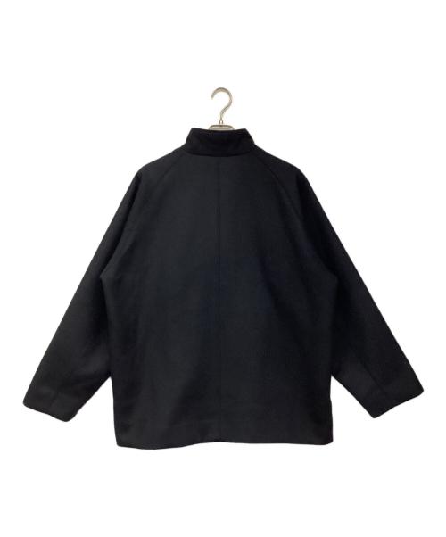 ATON（エイトン）ATON (エイトン) SUPER 160S DOUBLE SAXONY HARRINGTON JACKET（スーパー 160S ダブル サキソニー ハリントン ジャケット） ブラック サイズ:06の古着・服飾アイテム