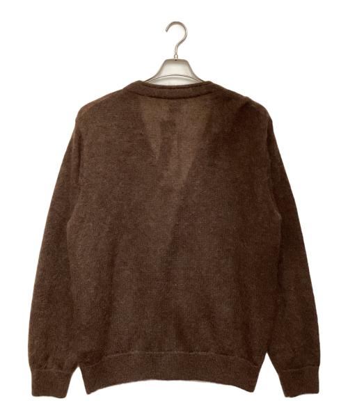 Yonetomi（ヨネトミ）Yonetomi (ヨネトミ) SHAGGY MOHAIR CARDIGAN（シャギー モヘア カーディガン） ブラウン サイズ:4の古着・服飾アイテム