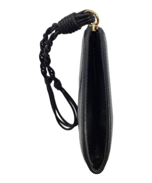 JIL SANDER（ジルサンダー）JIL SANDER (ジルサンダー) CREDIT CARD PURSE TANGLE（クレジット カード パース トライアングル） ブラックの古着・服飾アイテム