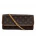 LOUIS VUITTON（ルイ ヴィトン）の古着「モノグラム ポシェット ツイン GM」｜ブラウン