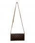 LOUIS VUITTON (ルイ ヴィトン) モノグラム ポシェット ツイン GM ブラウン：32000円