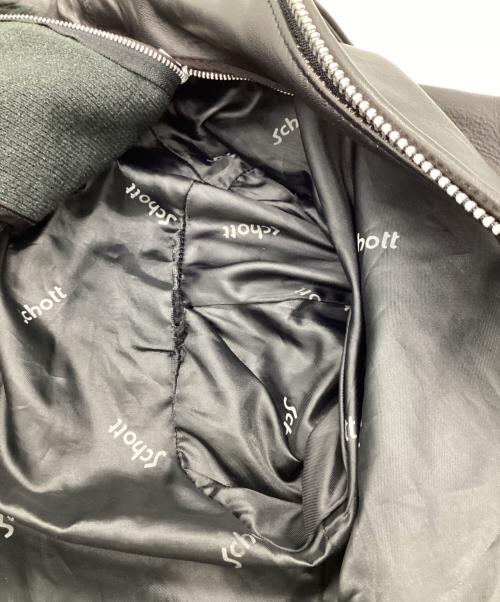 Schott（ショット）Schott (ショット) 652 ライナー付き シングルライダースジャケット ブラック サイズ:38の古着・服飾アイテム