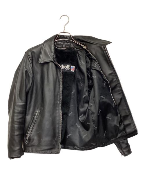 Schott（ショット）Schott (ショット) 652 ライナー付き シングルライダースジャケット ブラック サイズ:38の古着・服飾アイテム