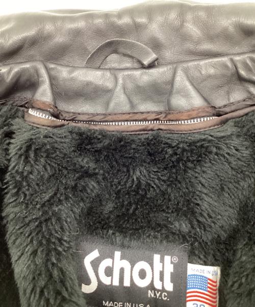 Schott（ショット）Schott (ショット) 652 ライナー付き シングルライダースジャケット ブラック サイズ:38の古着・服飾アイテム