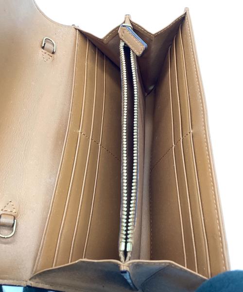 MCM（エムシーエム）MCM (エムシーエム) PATRICIA FLAP WALLET LARGE（パトリシア フラップ ウォレット ラージ） ブラウンの古着・服飾アイテム