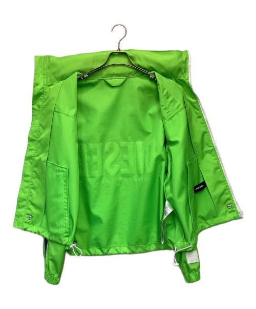 DIESEL（ディーゼル）DIESEL (ディーゼル) ダブルレイヤー トラックジャケット グリーン サイズ:Mの古着・服飾アイテム