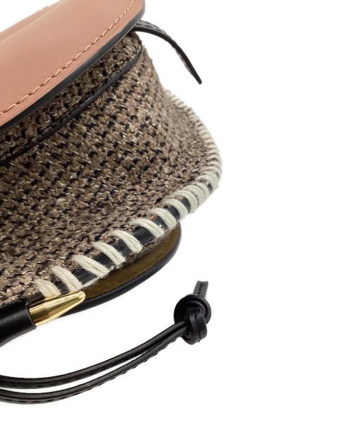 LOEWE（ロエベ）LOEWE (ロエベ) ゲート ツイード スモール ショルダーバッグ ブラウンの古着・服飾アイテム