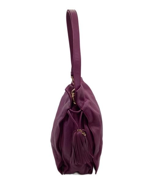 LOEWE（ロエベ）LOEWE (ロエベ) フラメンコ30　ショルダーバッグ パープルの古着・服飾アイテム