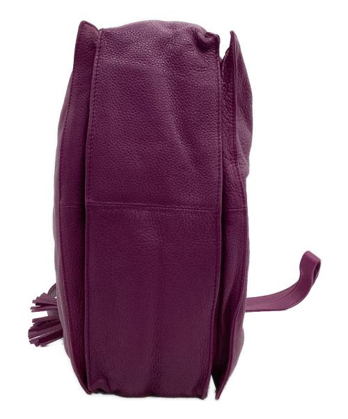 LOEWE（ロエベ）LOEWE (ロエベ) フラメンコ30　ショルダーバッグ パープルの古着・服飾アイテム