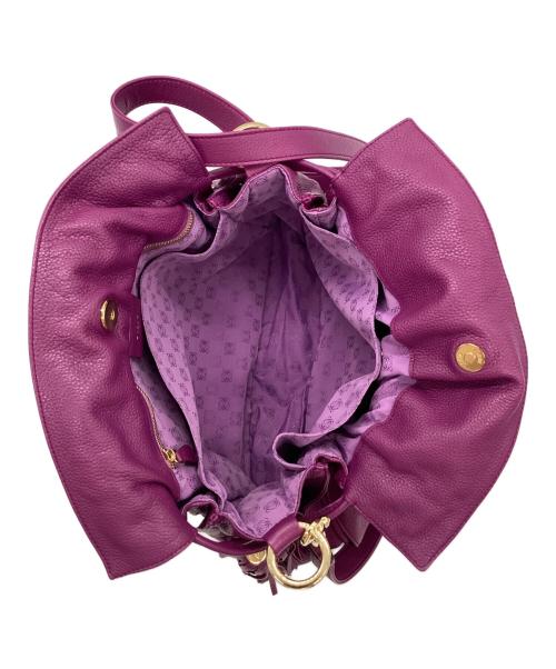 LOEWE（ロエベ）LOEWE (ロエベ) フラメンコ30　ショルダーバッグ パープルの古着・服飾アイテム