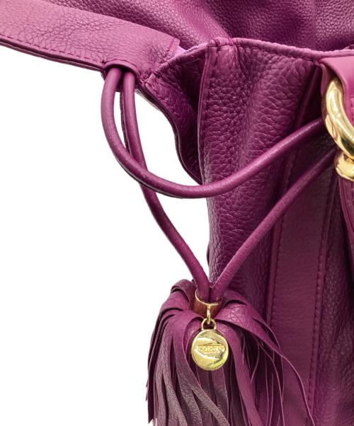 LOEWE（ロエベ）LOEWE (ロエベ) フラメンコ30　ショルダーバッグ パープルの古着・服飾アイテム