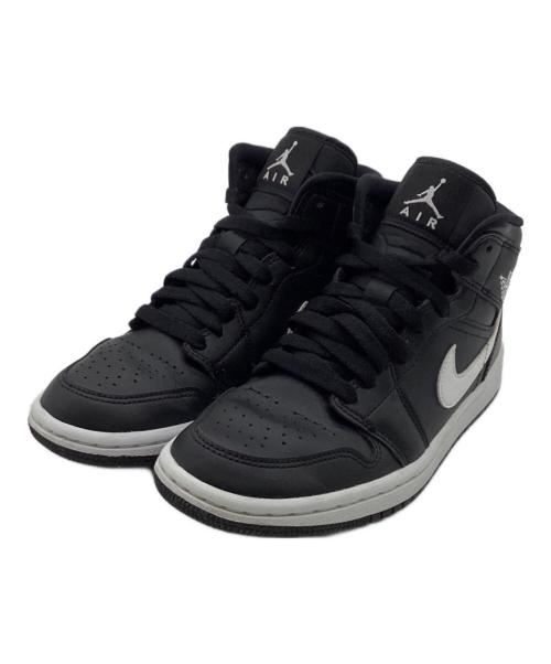 NIKE（ナイキ）NIKE (ナイキ) Women's AIR JORDAN 1 MID（ウィメンズ エア ジョーダン 1 ミッド） ブラック サイズ:23㎝の古着・服飾アイテム