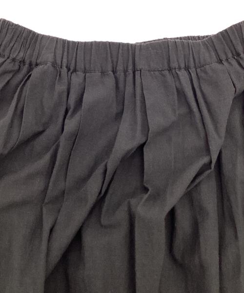 KAGURE（カグレ）KAGURE (カグレ) 刺繍ギャザースカート ブラック サイズ:FREEの古着・服飾アイテム