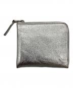 COMME des GARCONSコムデギャルソン）の古着「L字ファスナーウォレット」｜シルバー