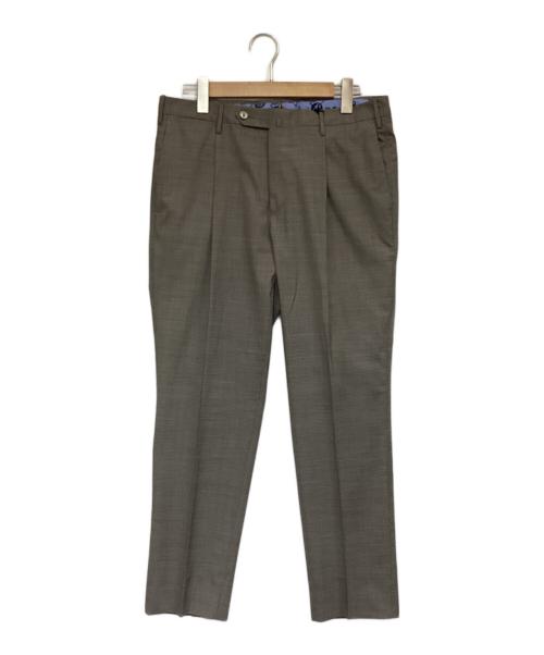 PT TORINO（ピーティートリノ）PT TORINO (ピーティートリノ) GENTLEMAN FIT（ジェントルマン フィット）1プリーツ スラックス グレー サイズ:50の古着・服飾アイテム