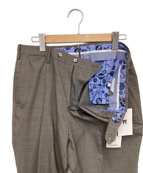 PT TORINO（ピーティートリノ）PT TORINO (ピーティートリノ) GENTLEMAN FIT（ジェントルマン フィット）1プリーツ スラックス グレー サイズ:50の古着・服飾アイテム