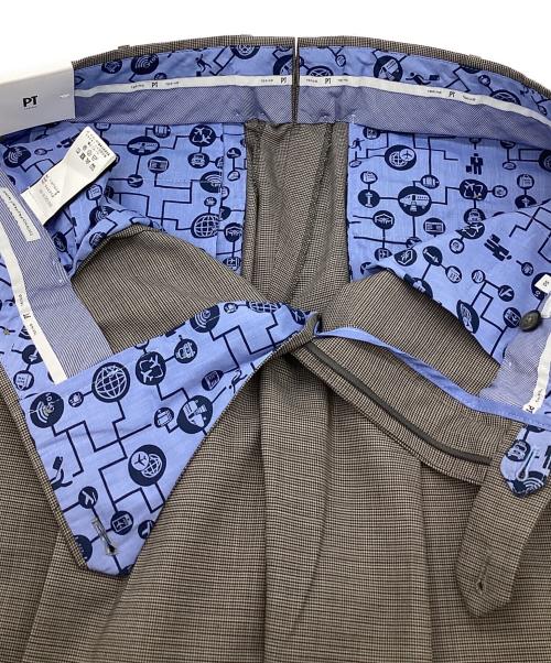 PT TORINO（ピーティートリノ）PT TORINO (ピーティートリノ) GENTLEMAN FIT（ジェントルマン フィット）1プリーツ スラックス グレー サイズ:50の古着・服飾アイテム