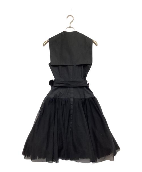 Jean Paul GAULTIER FOR SEPT PREMIERES（ジャンポールゴルチェ フォー セットプルミエ）Jean Paul GAULTIER FOR SEPT PREMIERES (ジャンポールゴルチェ フォー セットプルミエ) ライダースチュールワンピ―ス ブラック サイズ:36の古着・服飾アイテム