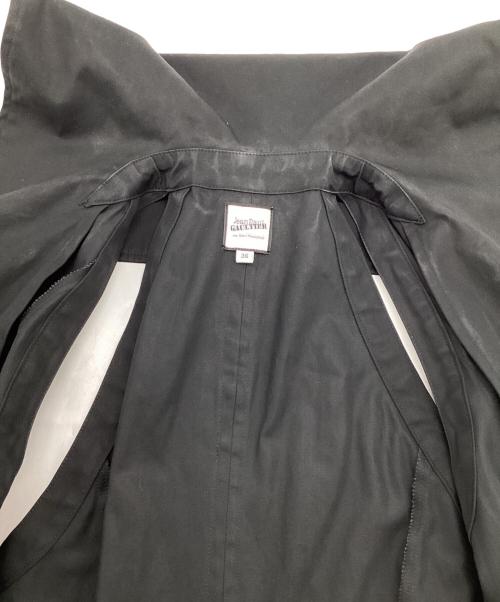 Jean Paul GAULTIER FOR SEPT PREMIERES（ジャンポールゴルチェ フォー セットプルミエ）Jean Paul GAULTIER FOR SEPT PREMIERES (ジャンポールゴルチェ フォー セットプルミエ) ライダースチュールワンピ―ス ブラック サイズ:36の古着・服飾アイテム