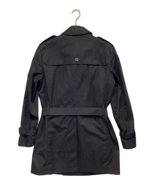 BLACK LABEL CRESTBRIDGE（ブラックレーベル クレストブリッジ）BLACK LABEL CRESTBRIDGE (ブラックレーベル クレストブリッジ) トレンチコート ブラック サイズ:Lの古着・服飾アイテム