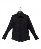 GUCCIグッチ）の古着「シアーシャツ」｜ブラック