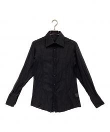GUCCI（グッチ）の古着「シアーシャツ」｜ブラック