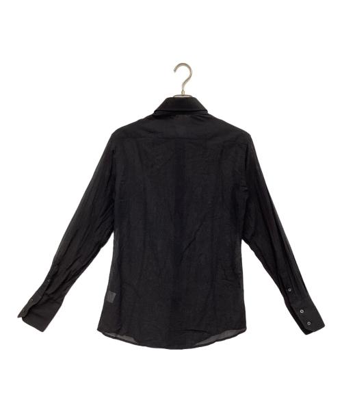 GUCCI（グッチ）GUCCI (グッチ) シアーシャツ ブラック サイズ:40-15 3/4の古着・服飾アイテム