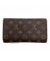 LOUIS VUITTON (ルイ ヴィトン) モノグラム ポルトトレゾール・インターナショナル 3つ折り長財布 ブラウン：16000円
