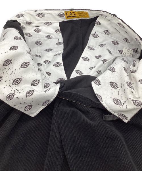 Dickies（ディッキーズ）Dickies (ディッキーズ) FAT (エフエーティー) WALLIES（ウォーリーズ）コーデュロイパンツ ブラック サイズ:FATの古着・服飾アイテム