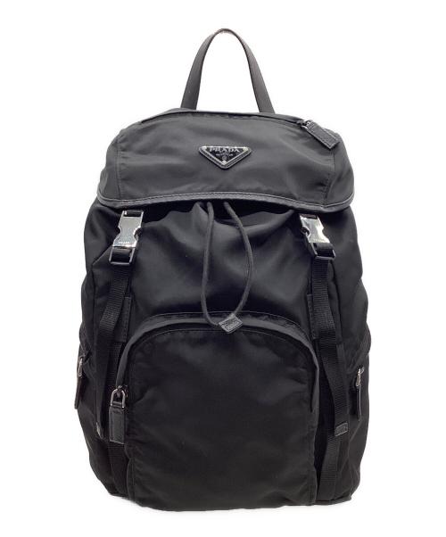 PRADA（プラダ）PRADA (プラダ) ナイロンリュックサック ブラックの古着・服飾アイテム