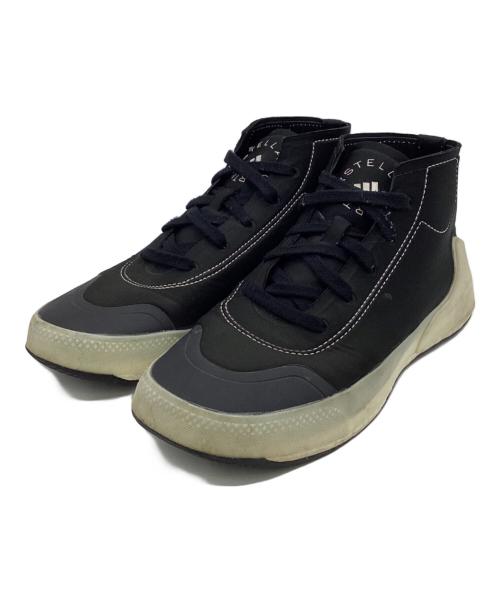 adidas（アディダス）adidas (アディダス) STELLA McCARTNEY (ステラマッカートニー) TREINO MID-CUT（トレイノ ミッドカット）スニーカー ブラック サイズ:24.5cmの古着・服飾アイテム