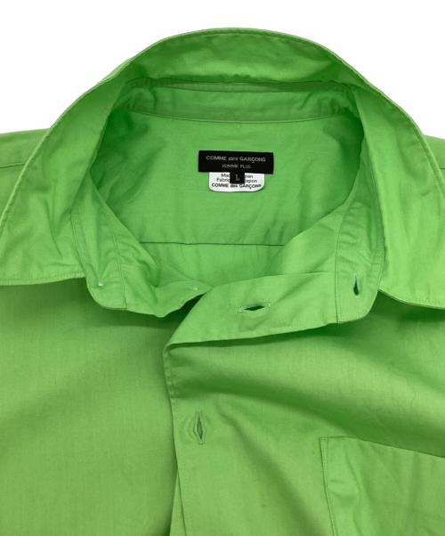 COMME des GARCONS HOMME PLUS（コムデギャルソンオムプリュス）COMME des GARCONS HOMME PLUS (コムデギャルソンオムプリュス) ヘムデザインシャツ グリーン サイズ:Lの古着・服飾アイテム