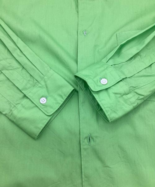 COMME des GARCONS HOMME PLUS（コムデギャルソンオムプリュス）COMME des GARCONS HOMME PLUS (コムデギャルソンオムプリュス) ヘムデザインシャツ グリーン サイズ:Lの古着・服飾アイテム