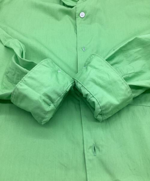 COMME des GARCONS HOMME PLUS（コムデギャルソンオムプリュス）COMME des GARCONS HOMME PLUS (コムデギャルソンオムプリュス) ヘムデザインシャツ グリーン サイズ:Lの古着・服飾アイテム