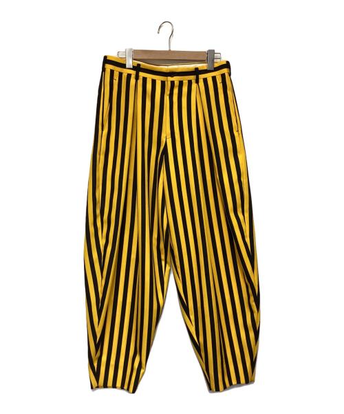 COMME des GARCONS HOMME PLUS（コムデギャルソンオムプリュス）COMME des GARCONS HOMME PLUS (コムデギャルソンオムプリュス) ピエロバルーンパンツ ブラック×イエロー サイズ:Sの古着・服飾アイテム