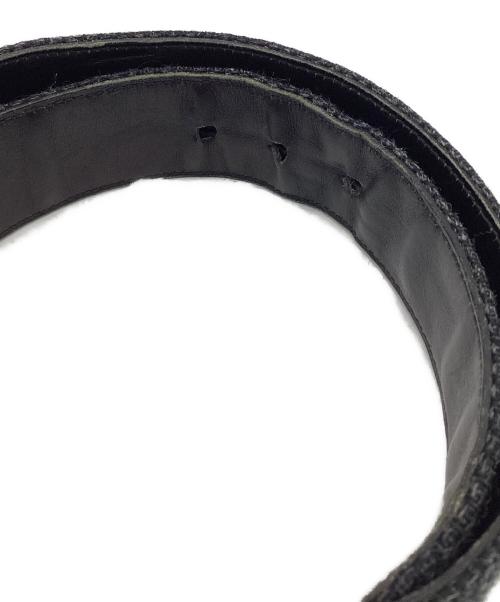 Yves Saint Laurent（イヴサンローラン）Yves Saint Laurent (イヴサンローラン) ウールベルト グレー サイズ:95・38の古着・服飾アイテム