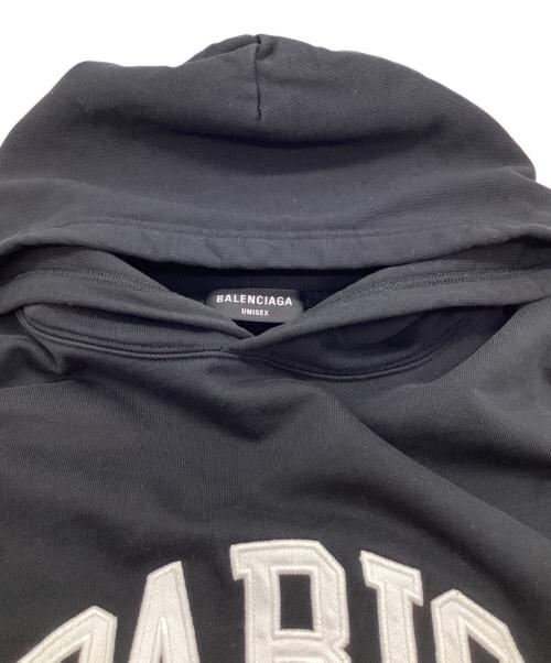 BALENCIAGA（バレンシアガ）BALENCIAGA (バレンシアガ) Cities Paris Hoodie Wide Fit（シティーズ パリ フーディー ワイド フィット） ブラック サイズ:3 180/104Aの古着・服飾アイテム