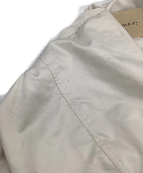 Curensology（カレンソロジー）Curensology (カレンソロジー) レザーライクサテンブルゾンジップジャケット アイボリー サイズ:Fの古着・服飾アイテム