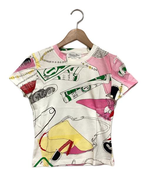Christian Dior（クリスチャン ディオール）Christian Dior (クリスチャン ディオール) 半袖カットソー ホワイト サイズ:38の古着・服飾アイテム