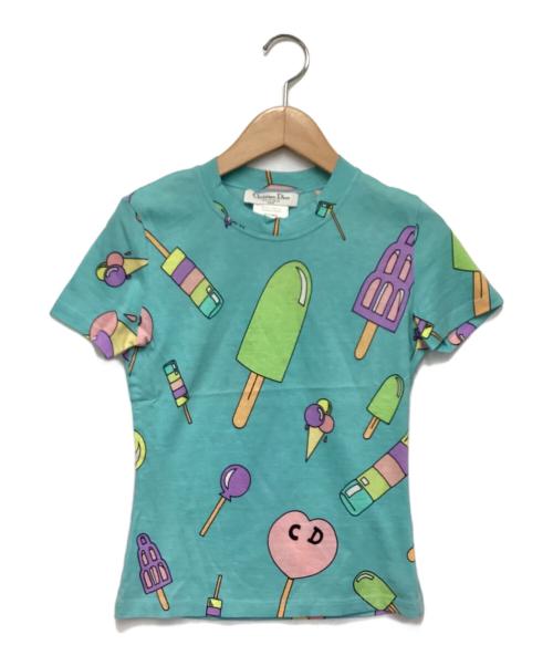 Christian Dior（クリスチャン ディオール）Christian Dior (クリスチャン ディオール) 半袖カットソー スカイブルー サイズ:36の古着・服飾アイテム