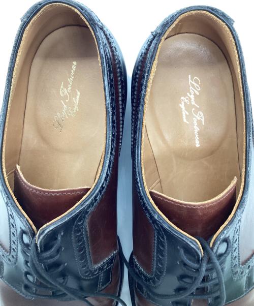 Lloyd footwear（ロイドフットウェア）Lloyd footwear (ロイドフットウェア) MASTER LLOYD BATTERSEA（マスター ロイド バタシー）セミブローグダービーシューズ ブラウン×ブラック サイズ:UK6 1/2の古着・服飾アイテム