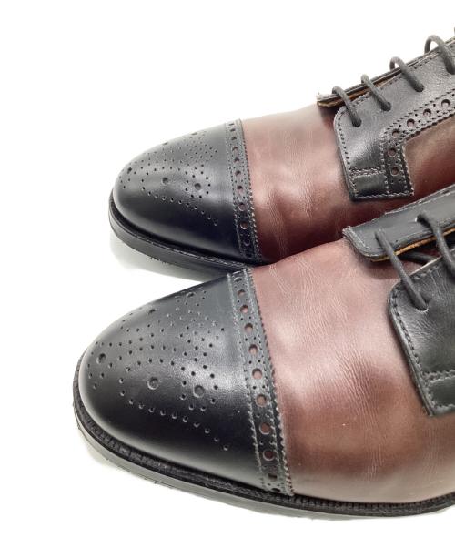 Lloyd footwear（ロイドフットウェア）Lloyd footwear (ロイドフットウェア) MASTER LLOYD BATTERSEA（マスター ロイド バタシー）セミブローグダービーシューズ ブラウン×ブラック サイズ:UK6 1/2の古着・服飾アイテム